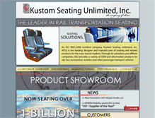 Tablet Screenshot of kustomseating.com